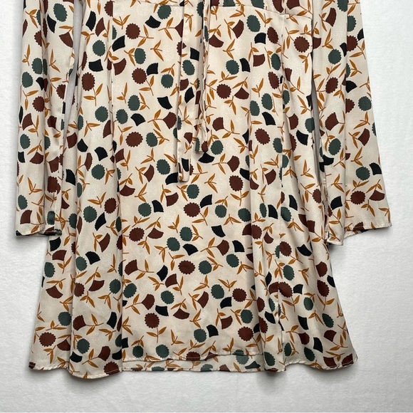 𝅺MNG by Mango silk-like flowing dress wish retro vibe—size 4 - Picture 4 of 13